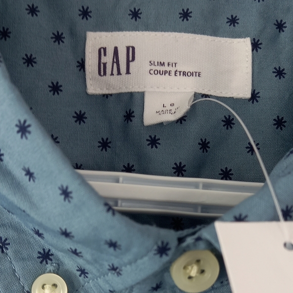 NWT Gap men's button up pattern shirt - Picture 3 of 5